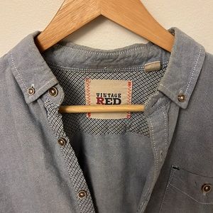 Vintage Red Button Up